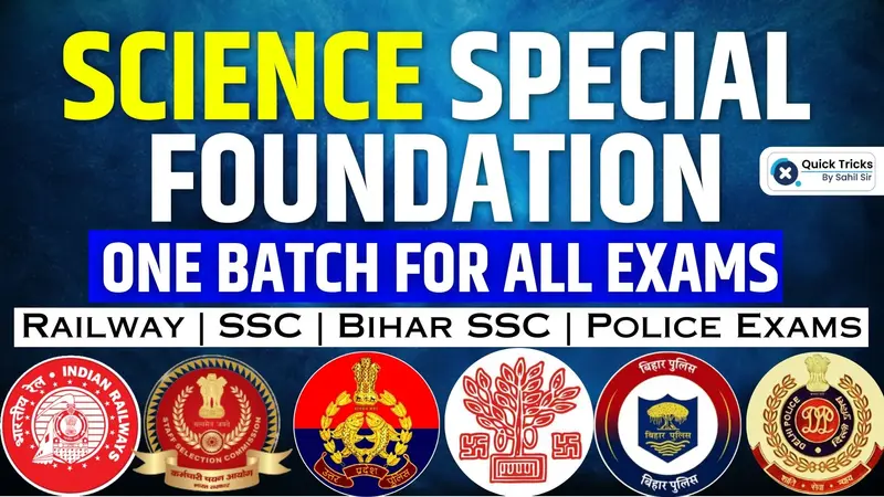 SCIENCE FOUNDATION BATCH(FOR ALL EXAMS)